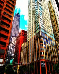 Low angle view of skyscrapers