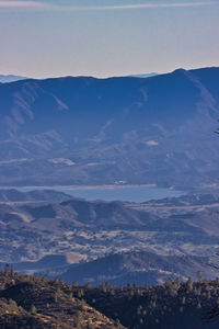 High angle view of landscape against sky