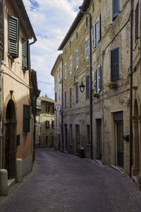 Street amidst buildings in town