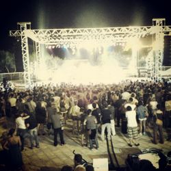 Crowd at night