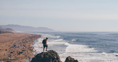 Scenic view of sea against sky