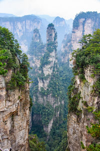 Scenic view of rock formations