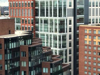 Full frame shot of residential buildings