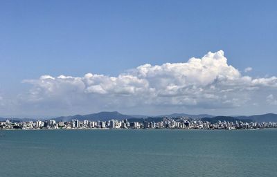 Panoramic view of sea against sky