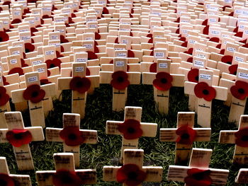 Full frame shot of tombstones at westminster abbey