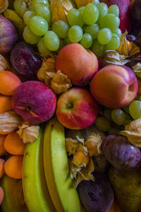 Full frame shot of apples in market