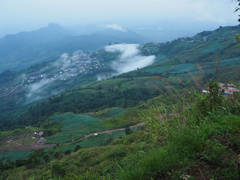 Scenic view of landscape against sky