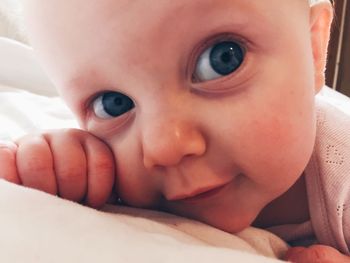 Portrait of cute baby girl