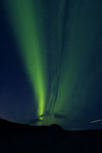 Low angle view of sky at night