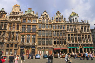 Group of people in front of building