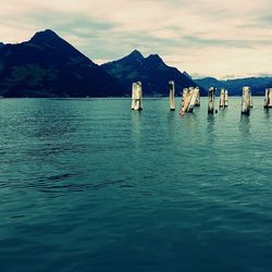 Scenic view of sea against sky