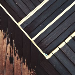 Close-up of wooden boardwalk