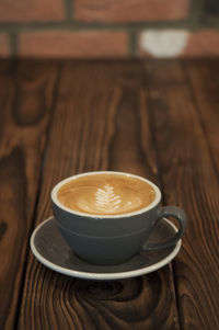 Close-up of coffee on table