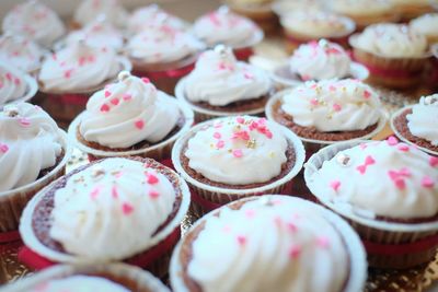 Close-up of cupcakes