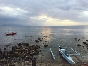 Scenic view of sea against sky