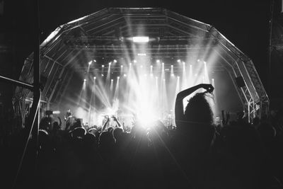 People enjoying at concert