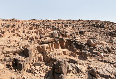 View of rock formations