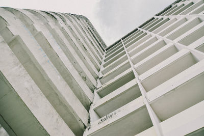 Low angle view of staircase against building