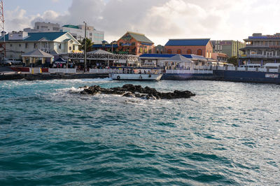 Boats in sea