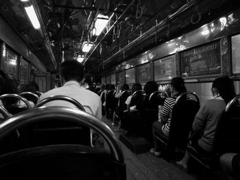 People sitting in corridor