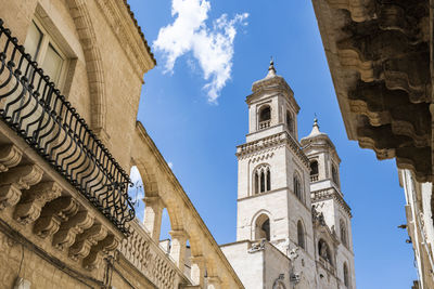 Low angle view of historic building against sky