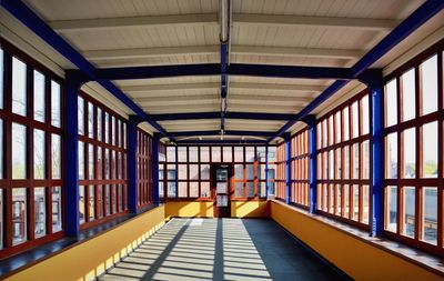 Empty corridor in building