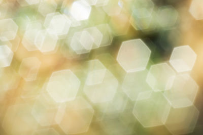 Defocused image of illuminated lights