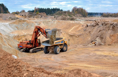 View of construction site against sky