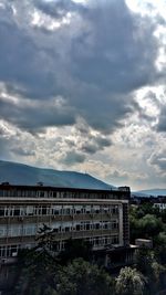 Building in city against sky