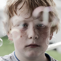 Close-up portrait of boy