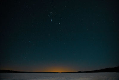 Scenic view of star field against sky at night