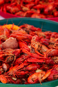 Close-up of seafood