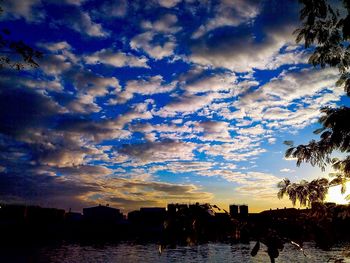 River at sunset