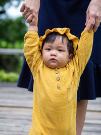 Portrait of cute baby girl
