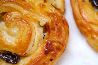 Close-up of danish pastry