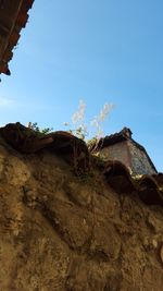 Low angle view of beach against sky