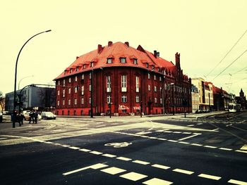 City street against sky