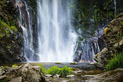 River flowing through rocks