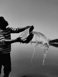 Man with struggle