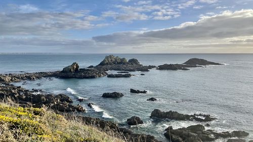 Scenic view of sea against sky