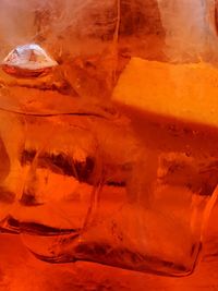 Close-up of orange wall