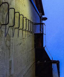 Spiral staircase of building