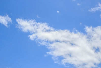 Low angle view of clouds in sky