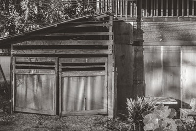 Interior of abandoned building