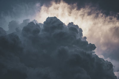 Low angle view of clouds in sky