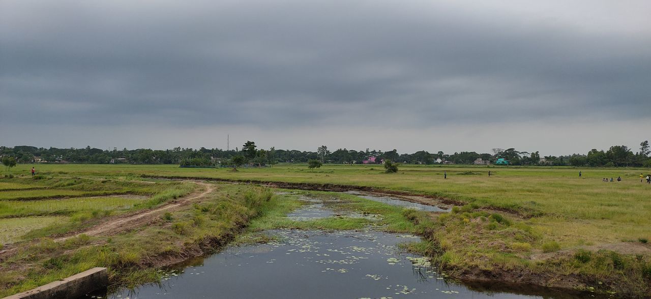 SCENIC VIEW OF FARM AGAINST SKY