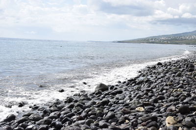 Scenic view of sea against sky