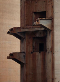 Low angle view of old abandoned building