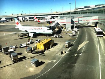 View of airport runway