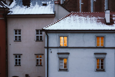 Low angle view of residential building